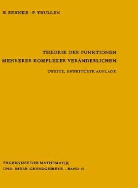 【预售】Theorie Der Funktionen Mehrerer Komplexer Ver
