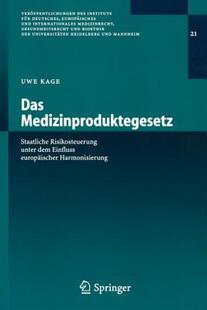【预售】Das Medizinproduktegesetz: Staatliche