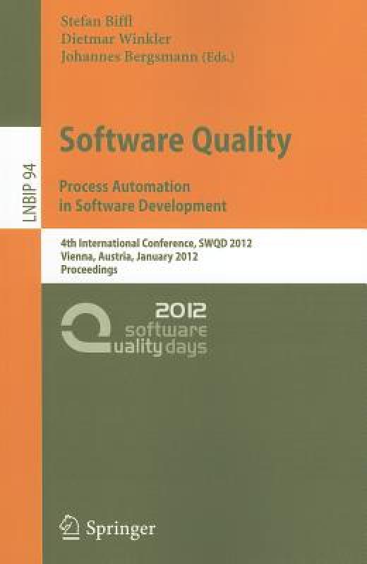 【预售】Software Quality: Process Automation in Software