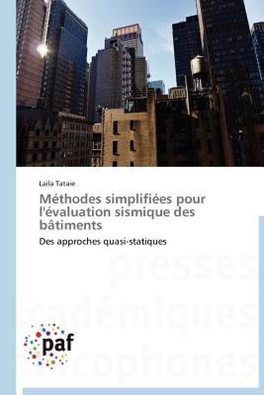 【预售】M Thodes Simplifi Es Pour L' Valuation Sismique Des