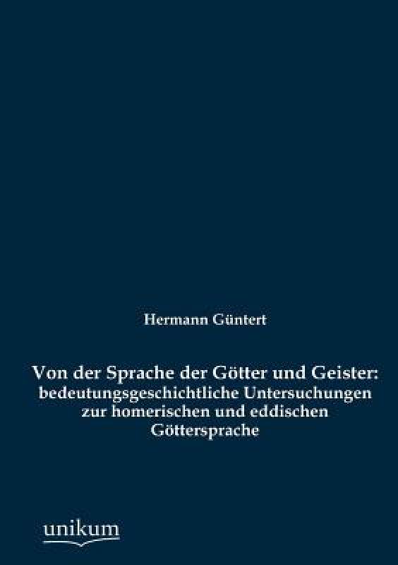 【预售】Von Der Sprache Der G Tter Und Geister: