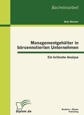 【预售】Managementgeh Lter in B Rsennotierten Unternehmen: