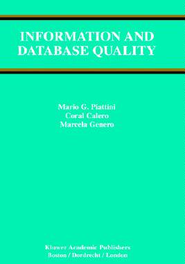 【预售】Information and Database Quality