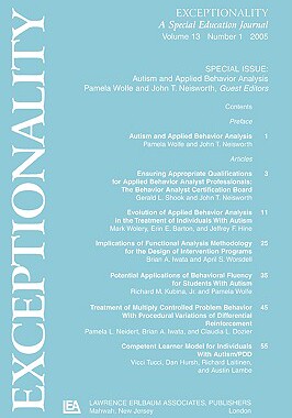 【预售】Autism and Applied Behavior Analysis: A Special