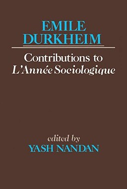 【预售】Emile Durkheim: Contributions to L'Annee