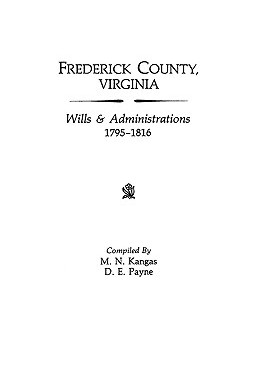 【预售】Frederick County, Virginia, Wills & Administrations