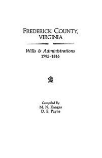 【预售】Frederick County, Virginia, Wills & Administrations