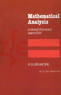 现货Mathematical Analysis: A Straightforward Approach