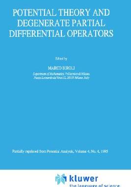 【预售】Potential Theory and Degenerate Partial Differential