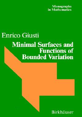 【预售】Minimal Surfaces and Functions of Bounded Variation