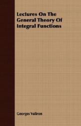 【预售】Lectures on the General Theory of Integral Functions