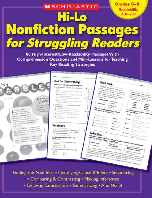 【预售】Hi-Lo Nonfiction Passages for Struggling Readers:
