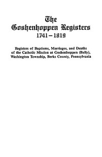 预售 1741 The Registers 1819 Goshenhoppen