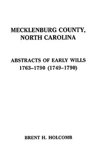 County Mecklenburg North Carolina. Abstracts 预售
