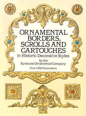 【预售】Ornamental Borders, Scrolls and Cartouches in