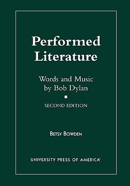【预售】Performed Literature: Words and Music by Bob Dylan