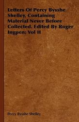 【预售】Letters of Percy Bysshe Shelley, Containing Material