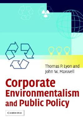 【预售】Corporate Environmentalism and Public Policy