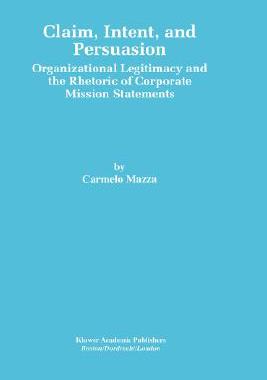 【预售】Claim, Intent, and Persuasion: Organizational