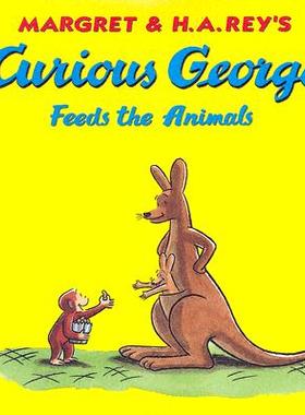 【预售】Curious George Feeds the Animals [With CD]