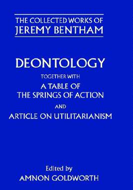 【预售】Deontology Together with a Table of the Springs of