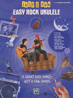 【预售】easy rock ukulele: 12 great rock songs-just a few