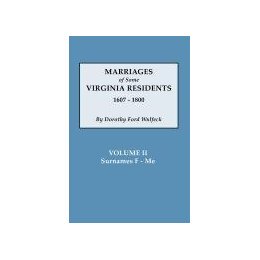【预售】Marriages of Some Virginia Residents, Vol. II
