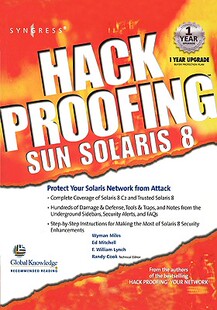 【预售】Hack Proofing Sun Solaris 8