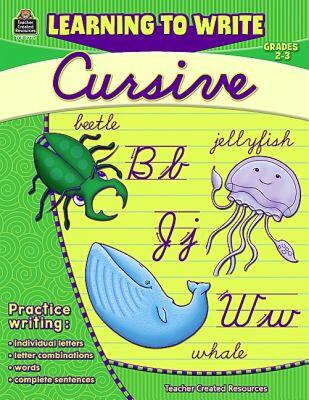 【预售】Learning to Write Cursive, Grades 2-3