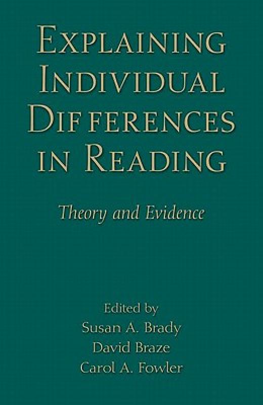 【预售】Explaining Individual Differences in Reading: Theory