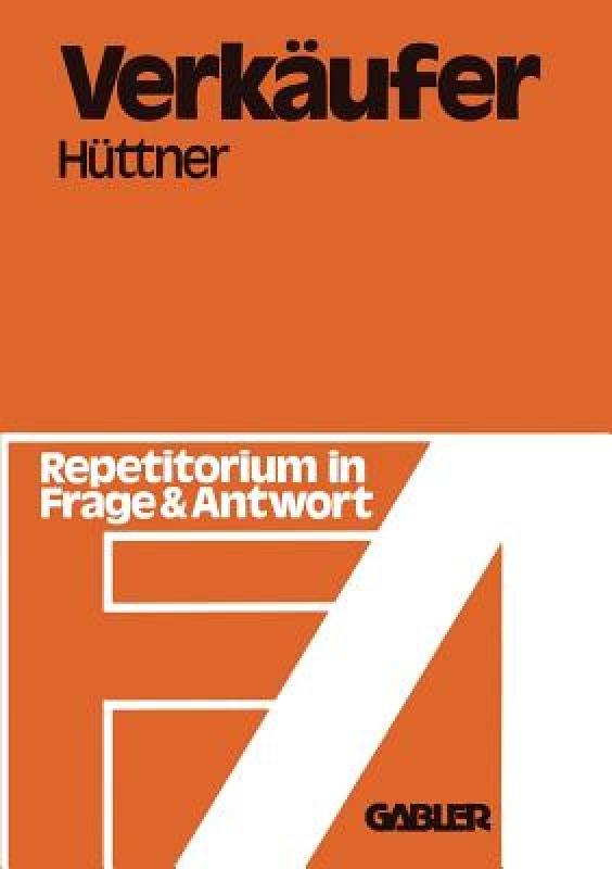 【预售】Verkaufer: Repetitorium in Frage Und Antwort