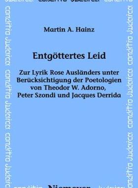 【预售】Entgottertes Leid: Zur Lyrik Rose Auslanders Unter