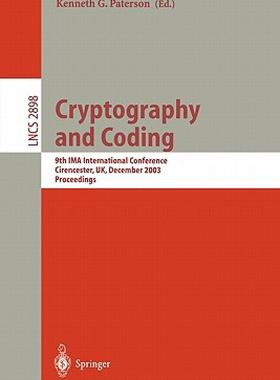 【预售】Cryptography and Coding: 9th Ima International