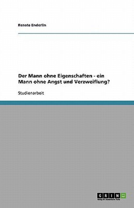【预售】der mann ohne eigenschaften - ein mann ohne angst