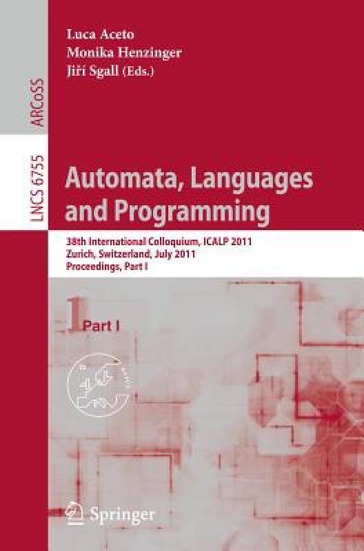 【预售】Automata, Languages and Programming: 38th