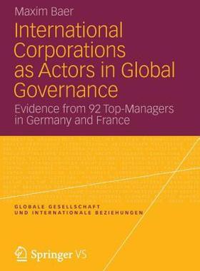 【预售】International Corporations as Actors in Global