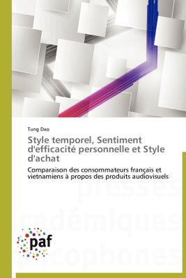 【预售】Style Temporel, Sentiment D'Efficacit Personnelle Et