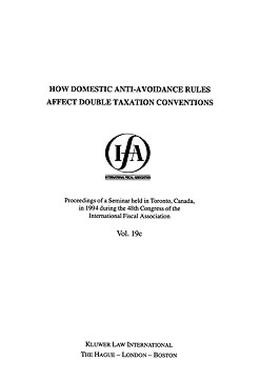 【预售】Ifa: How Domestic Anti-Avoidance Rules Affect Double