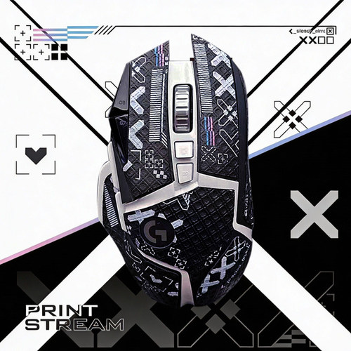 适用罗技G502防滑贴防汗g502hero防滑贴纸g502无线鼠标定制吸汗贴