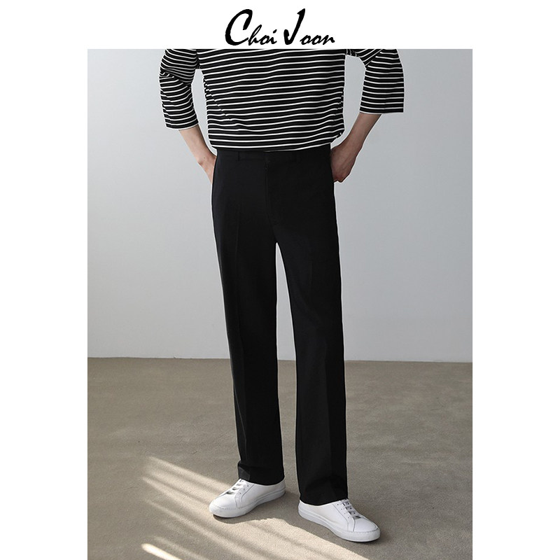 CJ men's wear Men's trousers 2019 Korean version of the new wave ins Straight pants DP Spring and summer Casual pants Versatile handsomein the Men's clothing, Casual pants  category - from Buy2taobao.com to provide professional Taobao agent buy service