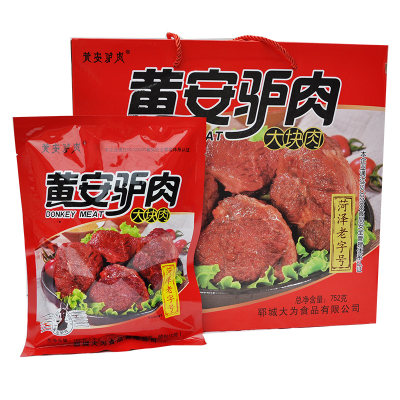 山东菏泽驴肉黄安五香熟食