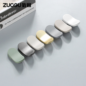 u705 702羊绒灰铝合金抽屉小拉手单孔外装 衣柜橱柜茶几床头柜把手