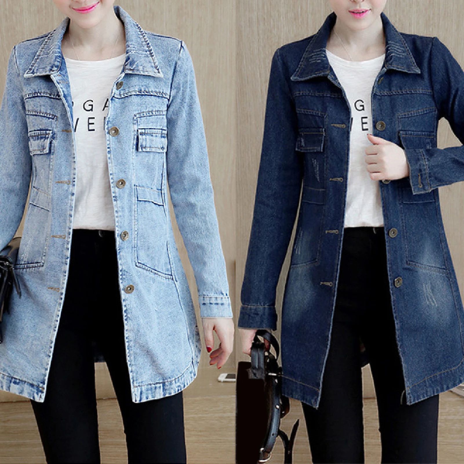 Trending Products Large Size Trench Coat Women Outerwear Den