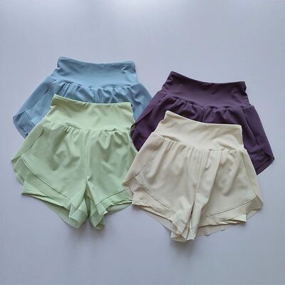 Summer Women's Sports Shorts Mesh 2 In 1 Quick-dry Yoga Shor