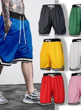 8 Colors Men's Gym Sports Jogger Shorts Breathable Sweat Wic