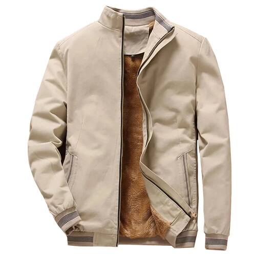 Autumn And Winter New Men's Fashion Aviator Jacket Fleece Th