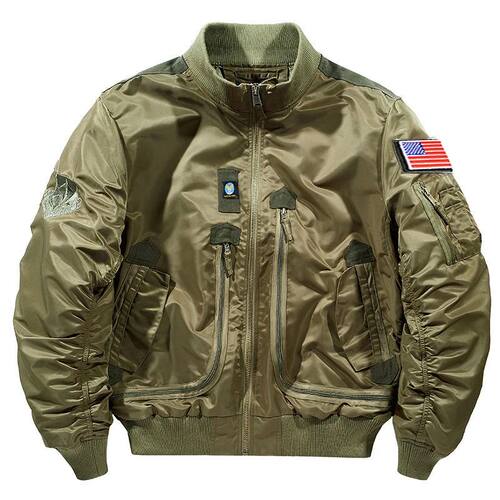 Ma-1 Bomber Jacket Men's Tactical Work Big Pocket Baseball S