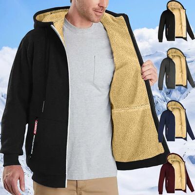 Men's Heavyweight Sherpa Fleece Lined Jackets Coats Windproo