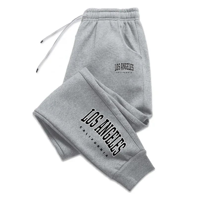 Los Angeles Womens Mens Sweatpants Elastic waist Casual Outd