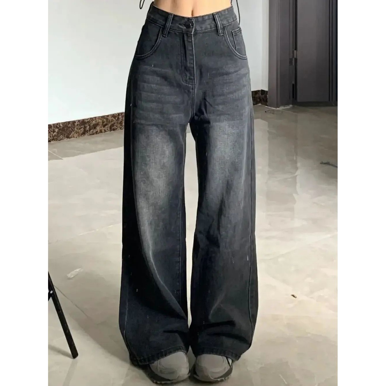 Slimming High-waisted Jeans For Women Pear-shaped Loose-fit